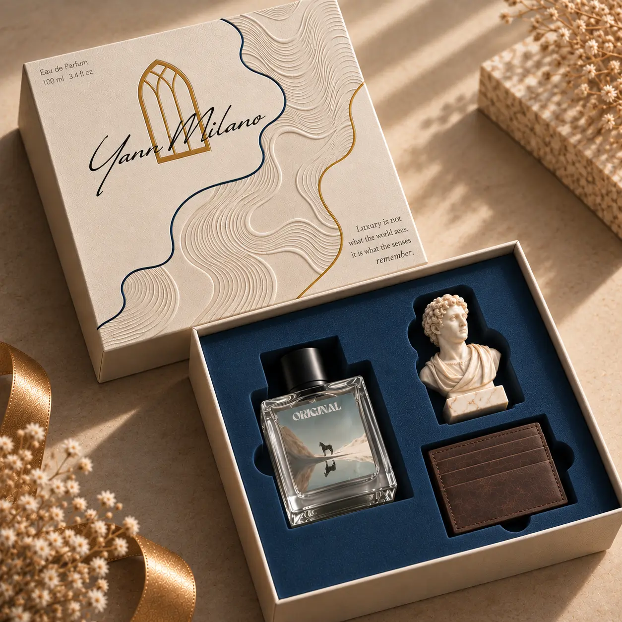 A considered Yann Milano private gifting presentation