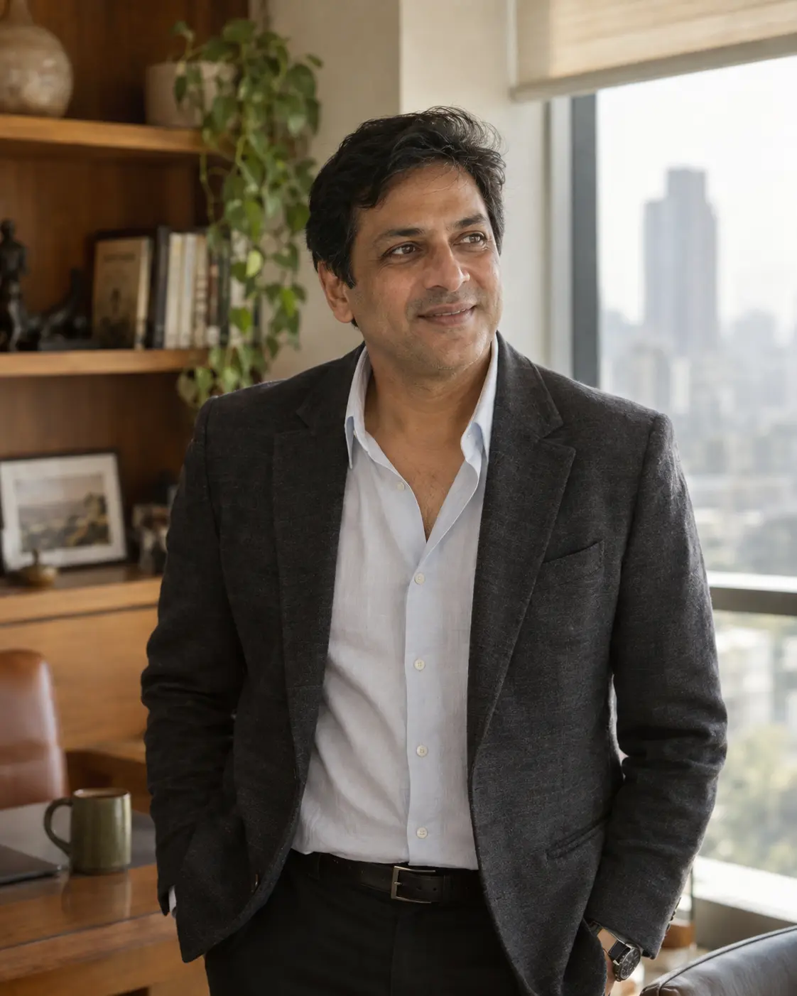 Representative portrait of an Indian business founder